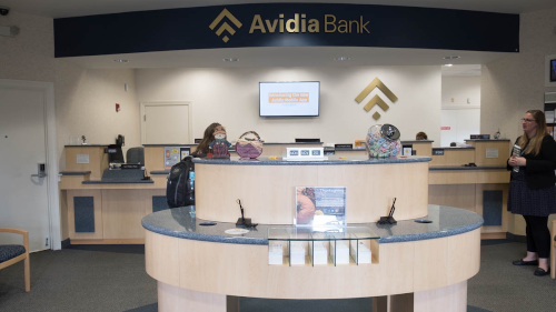 The before image of Avidia Bank's Leominster branch