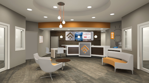 3D rendering of the Avidia Bank's new Leominster branch