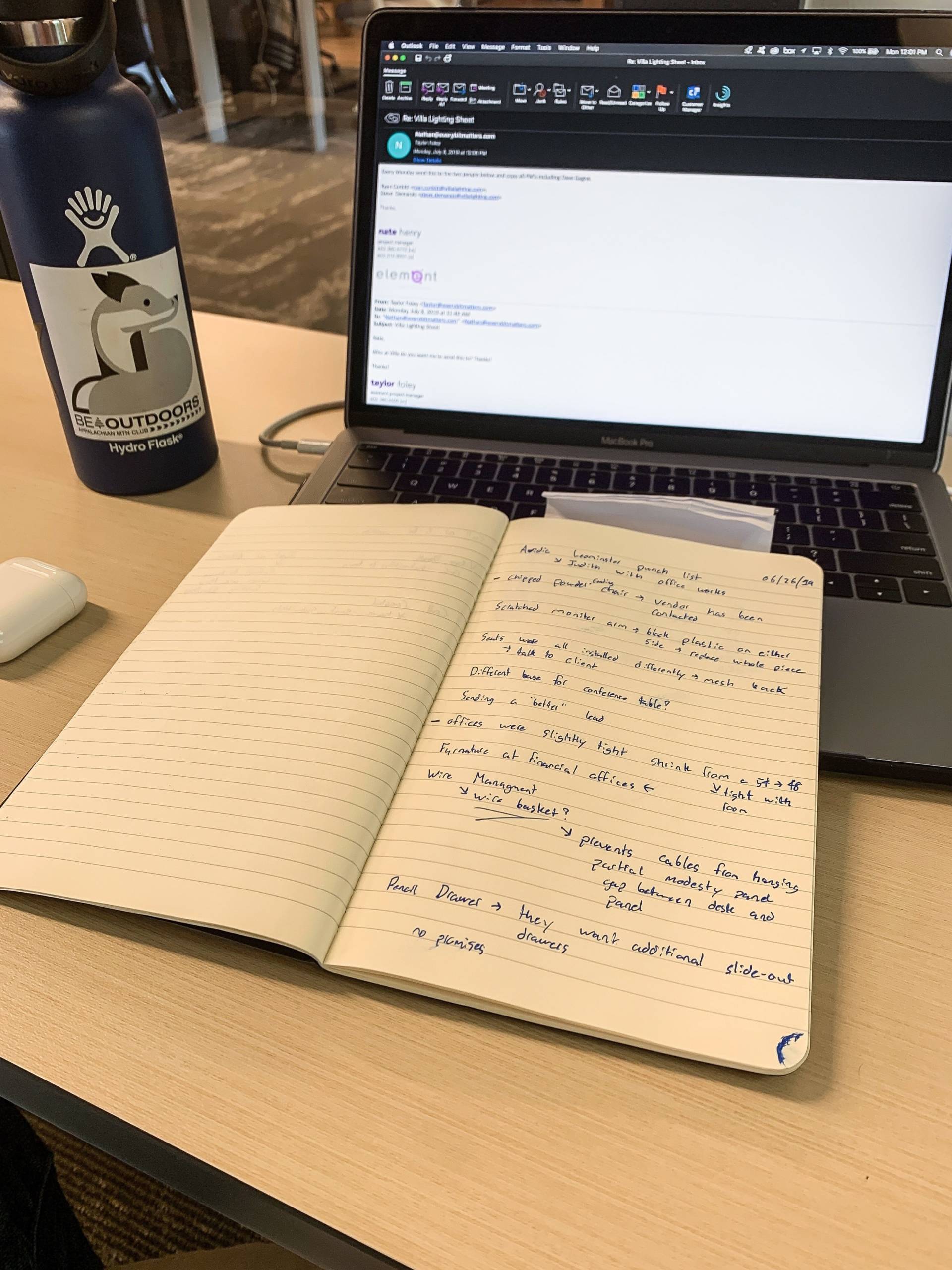 Notes and Correspondence for the Avidia Project