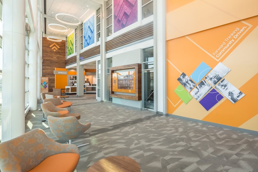 bank lobby