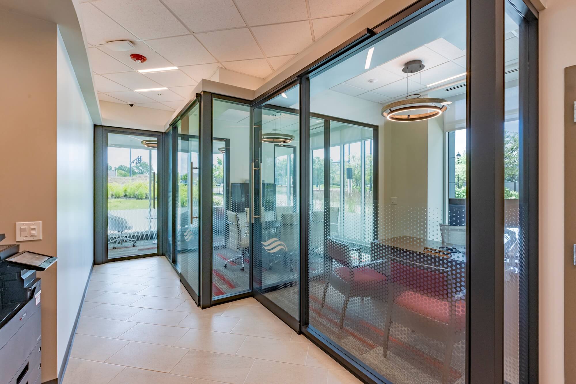 Erie Crocker Park private offices glass walls