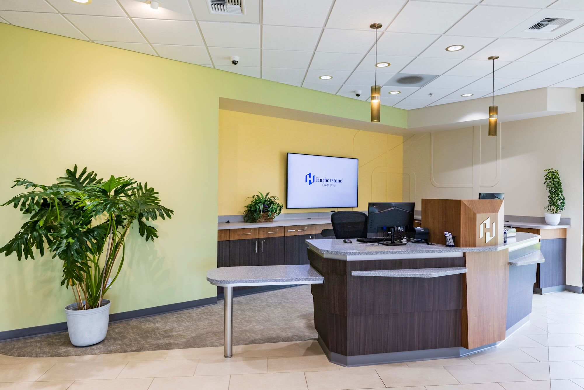 Harborstone-credit union teller pod